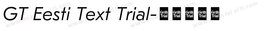 GT Eesti Text Trial字体转换